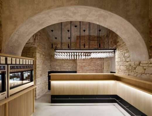 inside the wine bar WineList, who propose Prague wine tasting experience