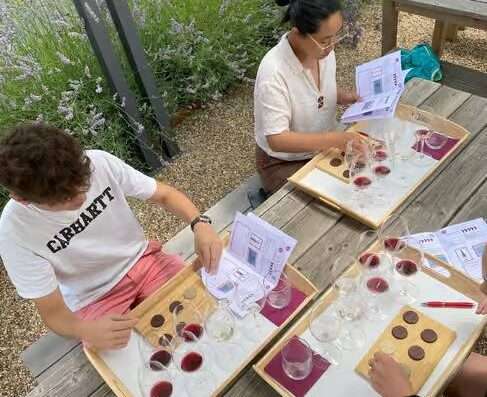 wine and chocolate tasting with Chinon wines