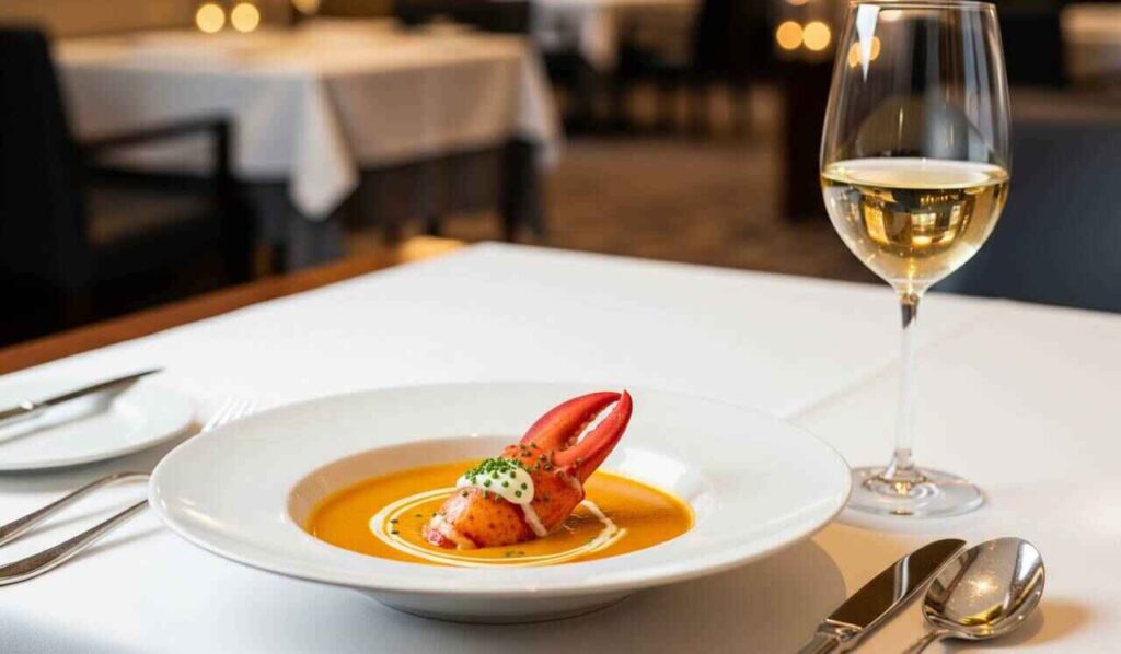 Lobster bisque and Rieasling pairing