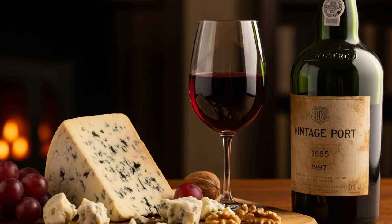 Port from Portugal is a very good pairing with blue cheese