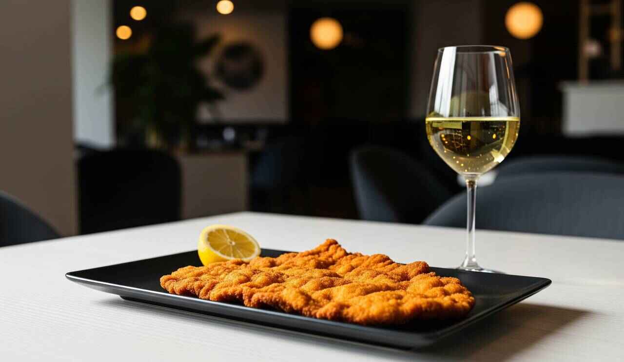 Grüner Veltliner and Wiener Schnitzel food and wine pairing