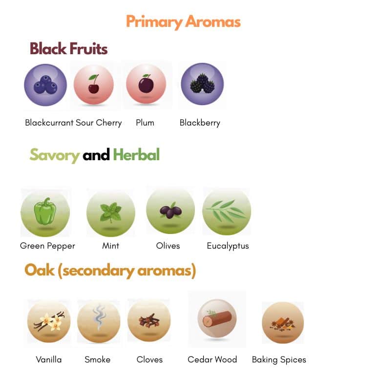 Aromatic profile of Cabernet Sauvignon grape