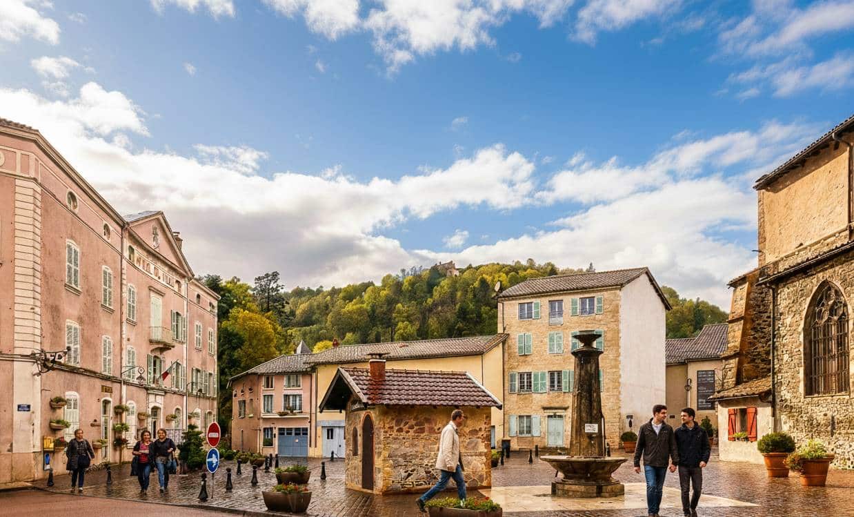 Beaujeu city center, Beaujolais