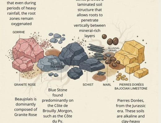Soil composition of Beaujolais