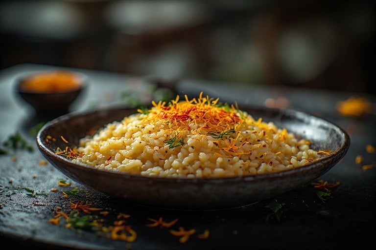 risotto with saffron risotto al safferano