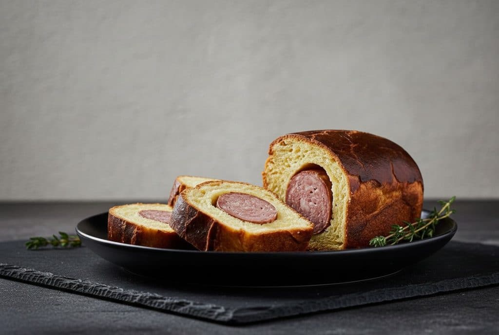 saucisson brioché