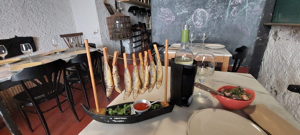 Grilled sardines