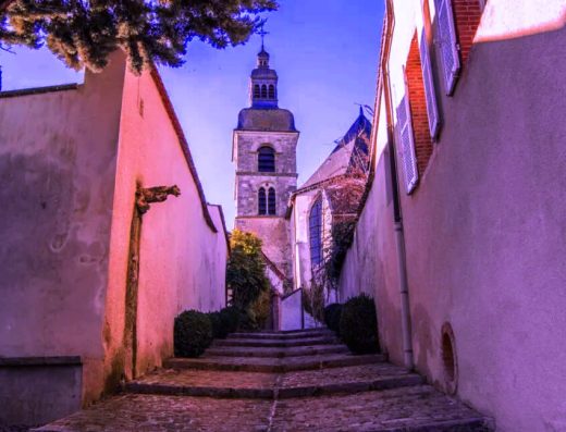 Hautvillers in Champagne Church, and village center
