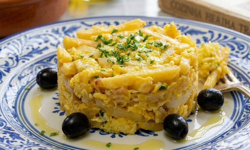 Bacalhau à Brás and Douro Branco