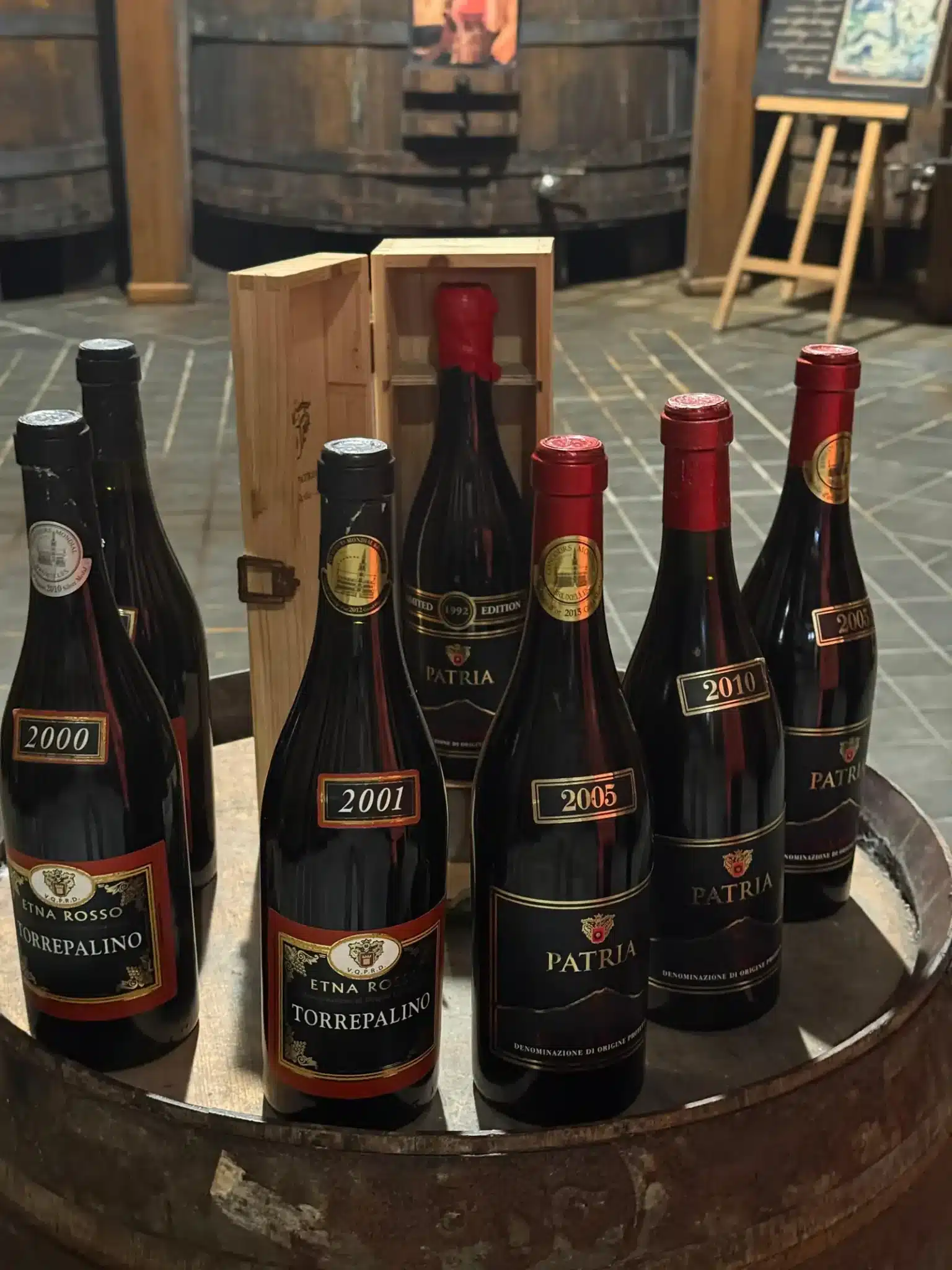 Etna Rosso wine tazsting in Etna Walking Tour and Wine Tasting from Taormina