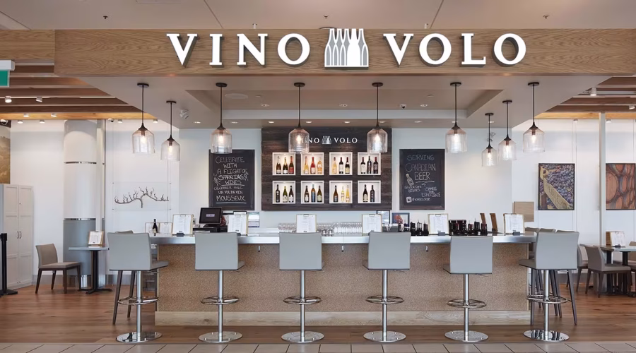 ino Volo wine bar at San Francisco International Airport.