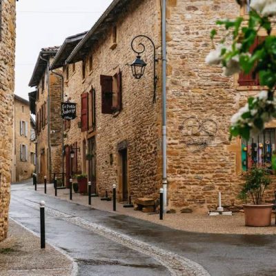 Golden stones south Beaujolais picturesque villages